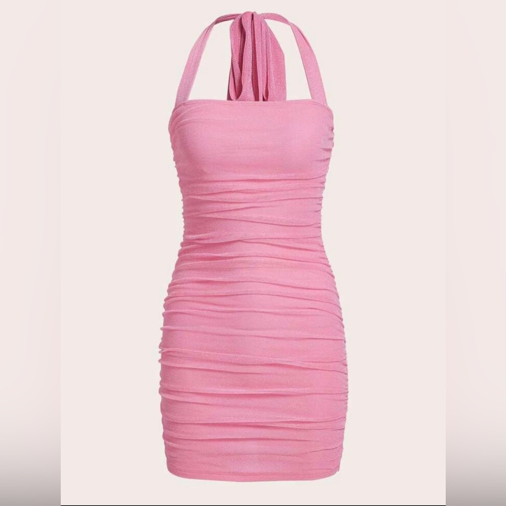 Plus Cut Out Side Ruched Tube Bodycon Dress
